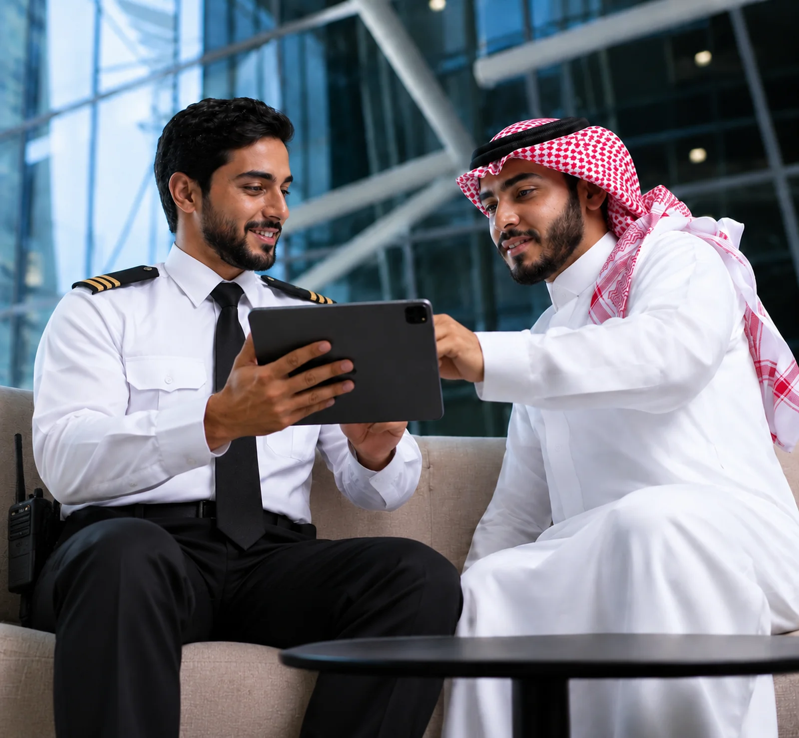 Training and development discussion in a professional security environment